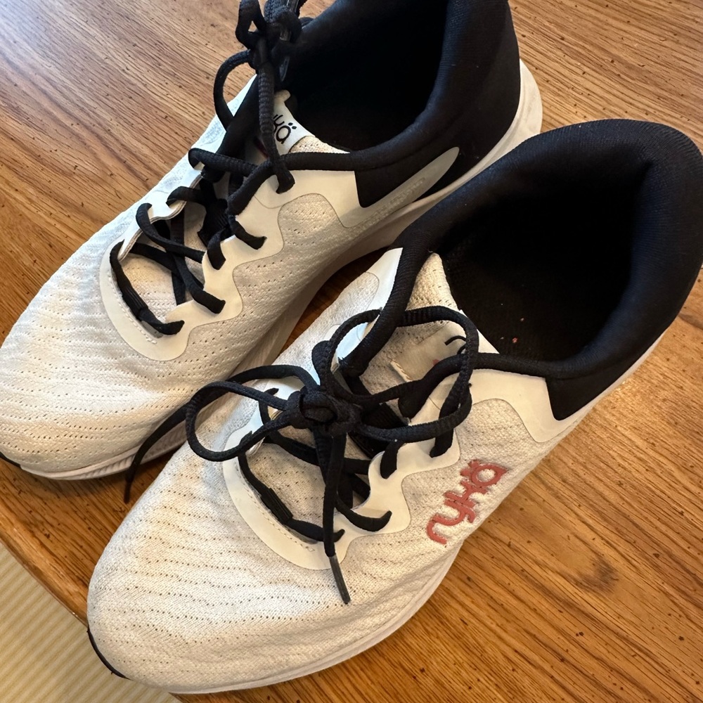 Ryka White and Black Athletic Shoes